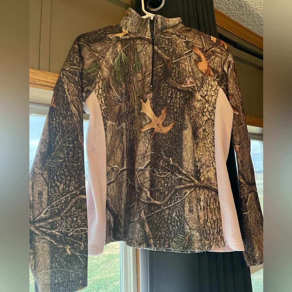 Camo half zip